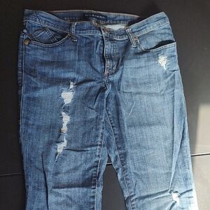 Blue Distressed Women's Jeans
